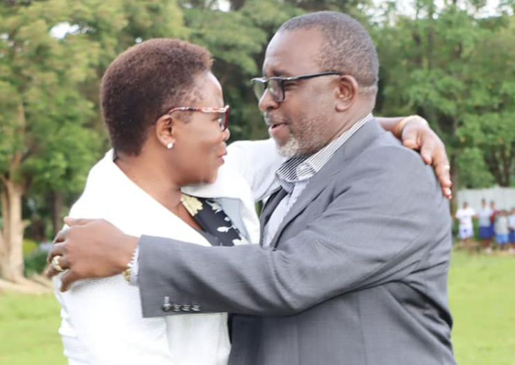 Meru Governor Kawira Mwangaza and Agriculture CS Mithika Linturi.