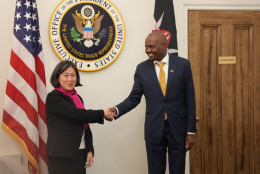 CS Moses Kuria and US Trade Representative Ambassador Katherine Tai.