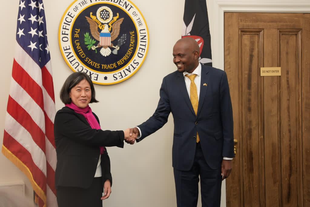 CS Moses Kuria and US Trade Representative Ambassador Katherine Tai.
