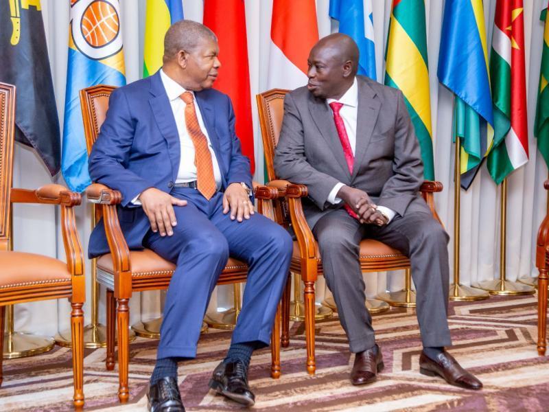 Deputy President Rigathi Gachagua and Angolan President João Manuel Gonçalves Lourenço.