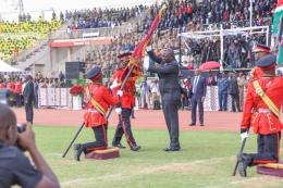 President William Ruto at Nyayo stadium.