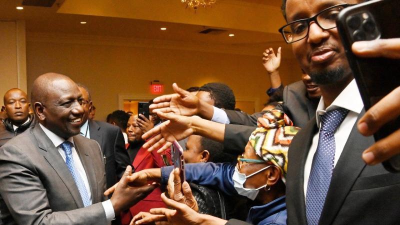 President Ruto meets Kenyans living in the US.