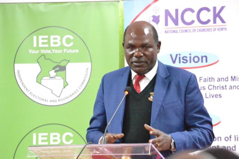 Former IEBC Chair Wafula Chebukati.