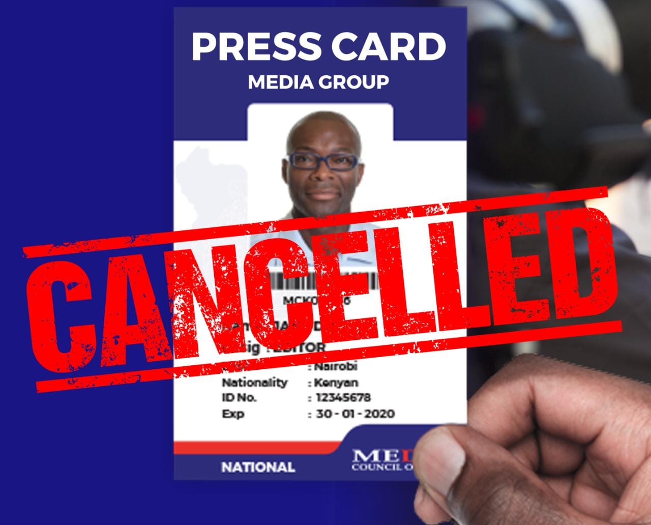 MCK to recall all press cards.