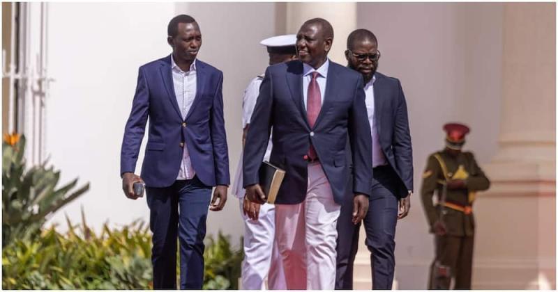 President William Ruto with his son Nick. Image Courtesy.