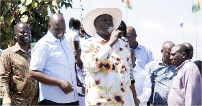 Deputy President Rigathi Gachagua speaking Homa Bay on Friday, January 13.