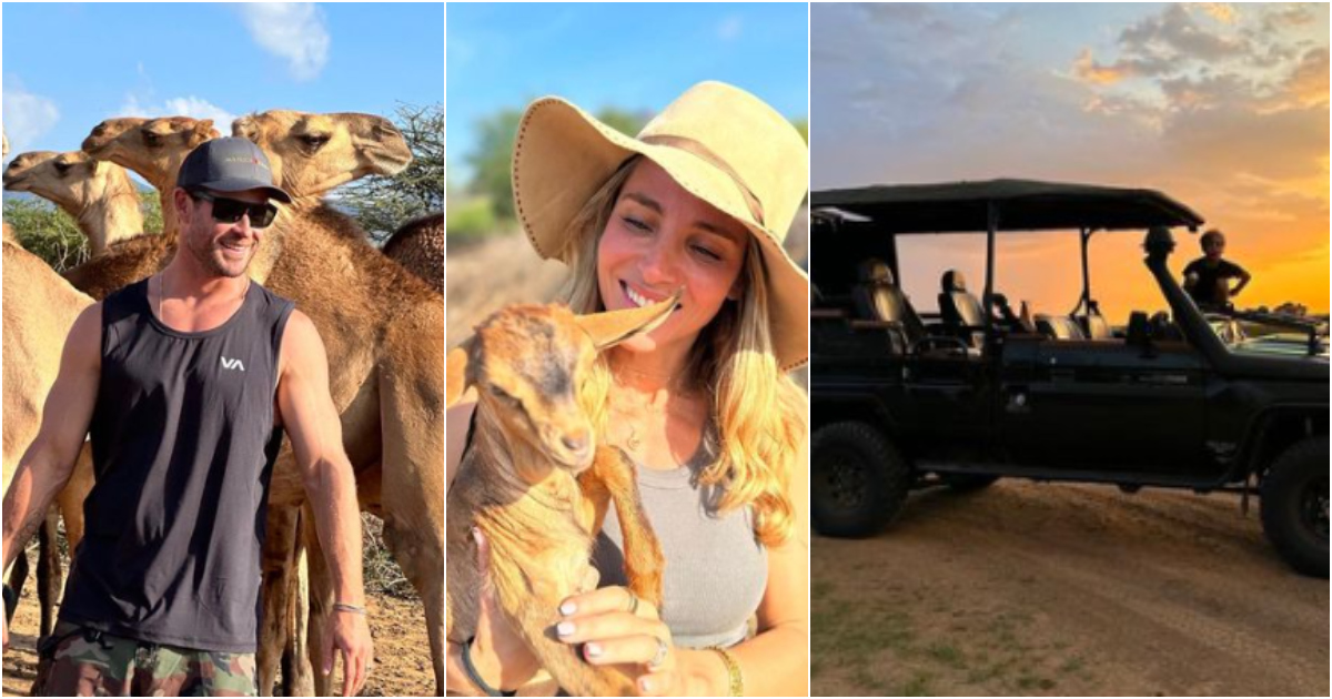 Chris Hemsworth marveled at Kenya's magnificence on the last day of his trip.