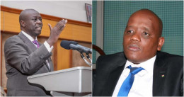 A photo collage of Deputy President Rigathi Gachagua and blogger Dennis Itumbi.