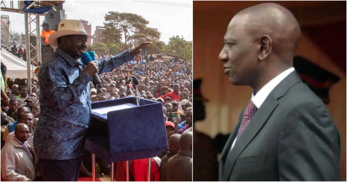 ODM leader Raila Odinga asked President William Ruto to leave office.