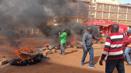 File image of Protests in Nyamataro Kisii County.