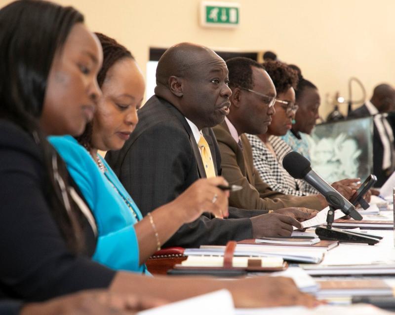 Deputy President Rigathi Gachagua chairs the Intergovernmental Budget and Economic Council (IBEC) meeting at the Kenya School of Government.