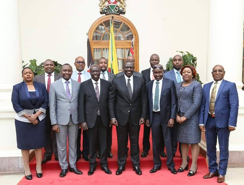 President William Ruto and his deputy Rigathi Gachagua meets Jubilee elected leaders at State House Nairobi. IMAGE: WILLIAM RUTO/TWITTER