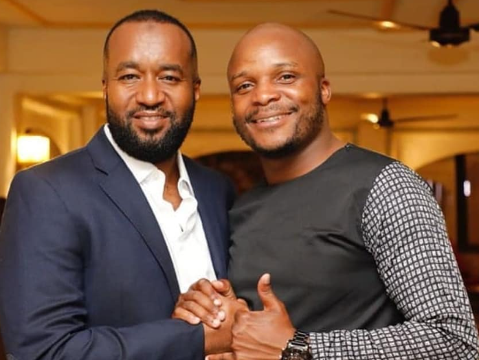 Former Mombasa Governor Hassan Joho and Lang'ata MP Jalang'o.