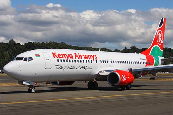 File Image of Kenya Airways plane.