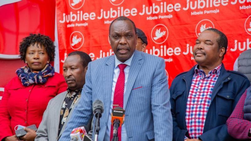 File image of Jubilee Party Secretary General Jeremiah Kioni.