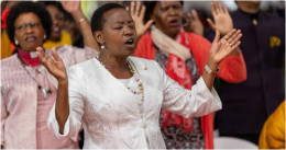 First lady Rachel Ruto in a past prayer session.