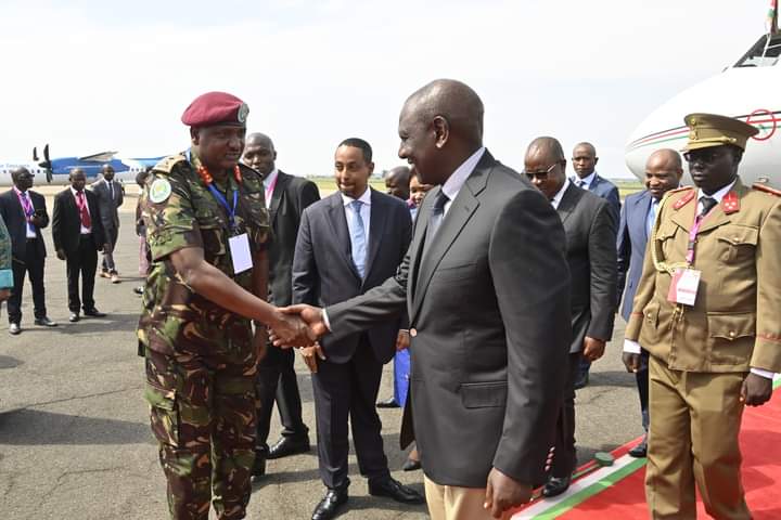 President William Ruto in Bujumbura on Saturday, February 4.