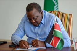 File image of former President Uhuru Kenyatta.