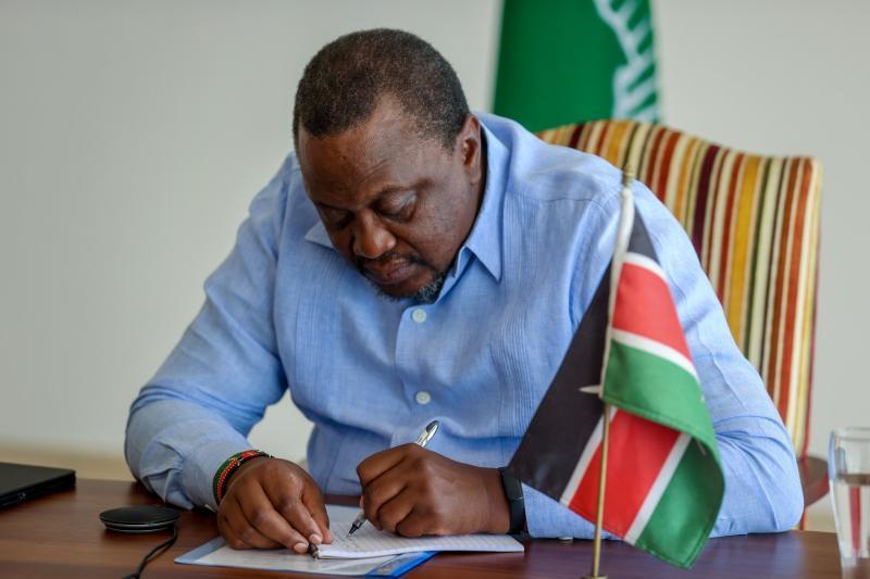File image of former President Uhuru Kenyatta.