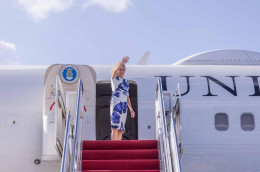 Dr. Jill Biden, the First Lady of the United States of America leaves Kenya.