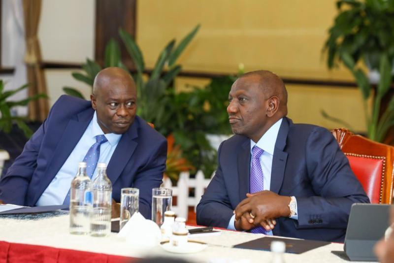 President William Ruto and his deputy Rigathi Gachagua at State House.
