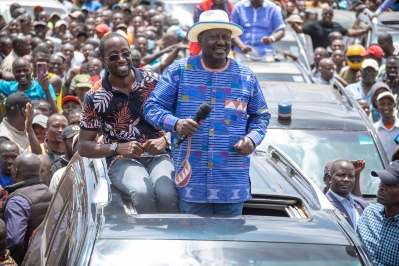 File image of Raila Odinga in Kisii