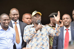 DP Rigathi Gachagua in Nakuru County.