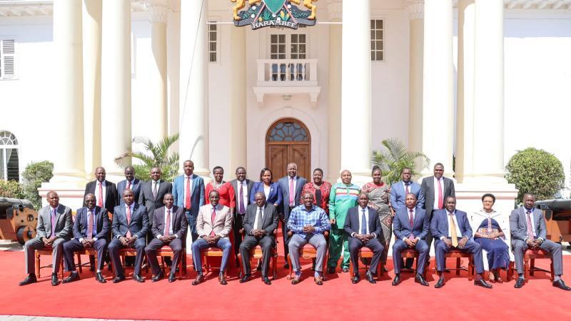 File image of President William Ruto with Maasai leaders