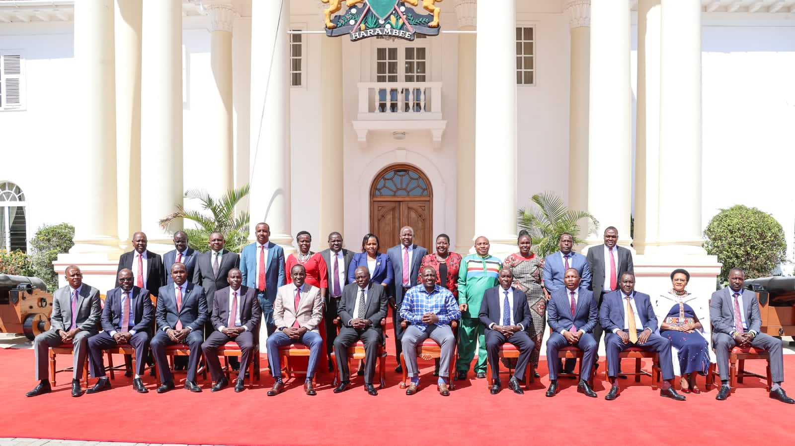 File image of President William Ruto with Maasai leaders