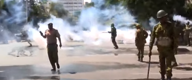 File image of chaos at Serena Hotel