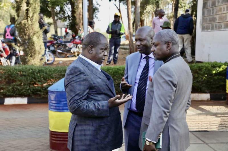 File image of Fred Matiang'i with Otiende Amollo and Okong'o Omogeni