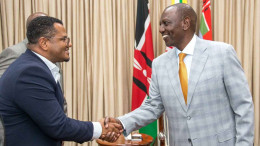 President William Ruto and Hassan Omar.