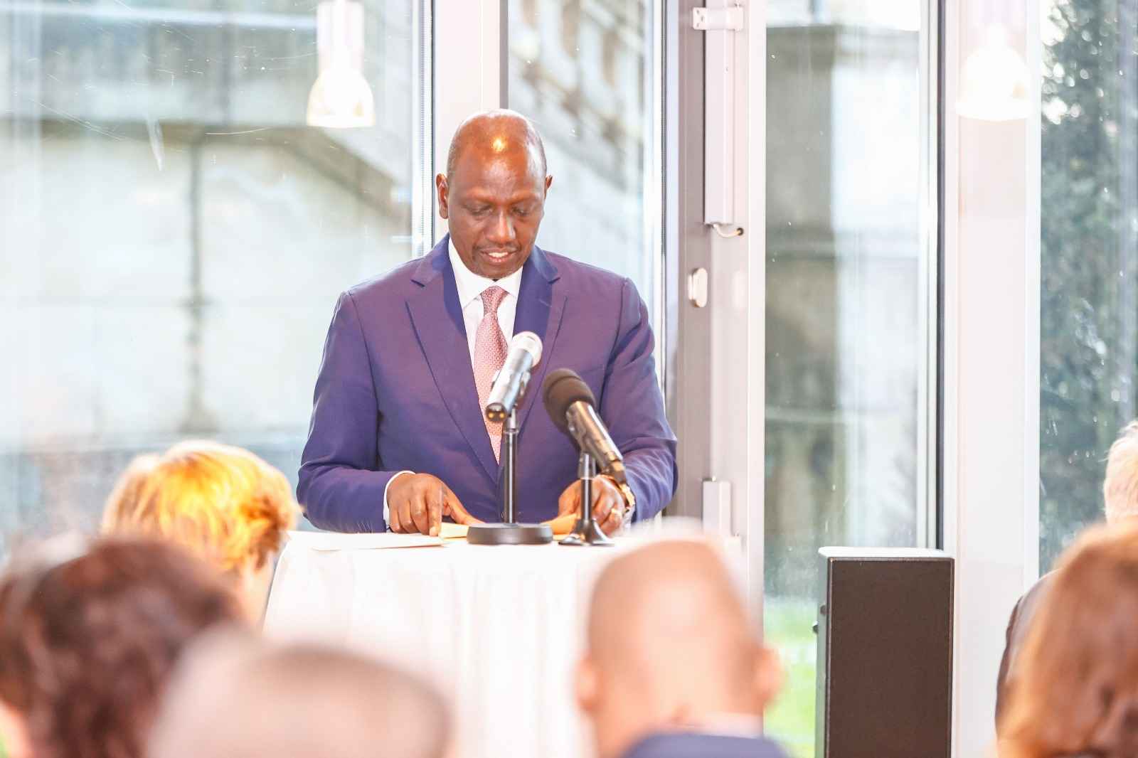 President William Ruto in Germany.