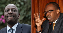 Collage photo of lawyer Ahmednassir Abdullahi and President William Ruto.