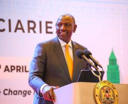 President Ruto at Safari Park Hotel.