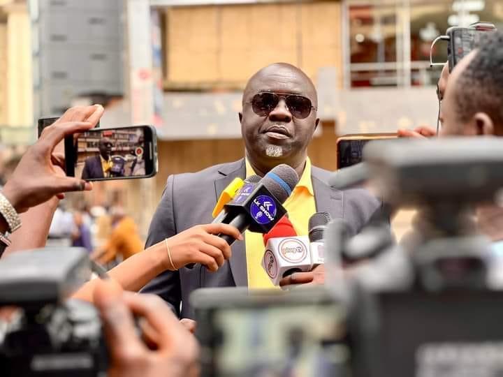 Fred Arocho addressing online media on Monday.
