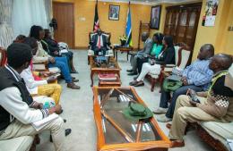 DP Rigathi Gachagua hosts young Kenyans who emerged victorious during the Forty Under 40 Africa Awards held in South Africa.