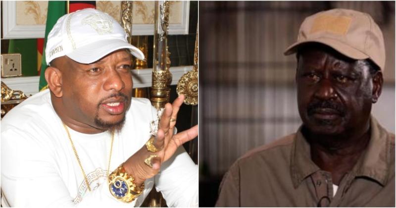 Collaged photo of former Nairobi governor Mike Sonko and ODM leader Raila Odinga.