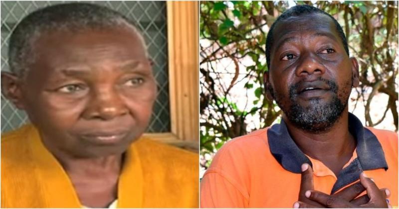 Collaged photos of Pastor Paul Mackenzie and his mother Anastasia Mwele.
