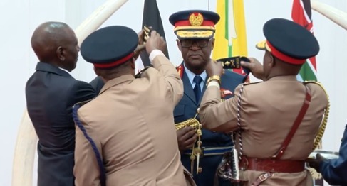 President William Ruto witnessed the swearing-in of General Francis Ogolla as the new CDF.