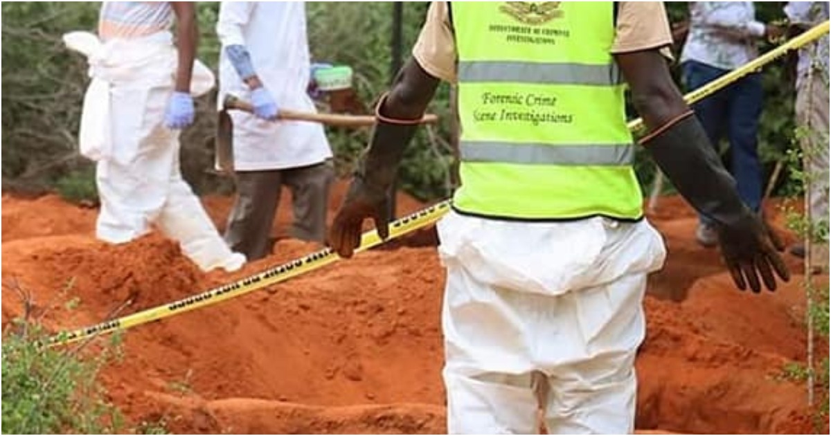 Over a hundred bodies have been exhumed so far