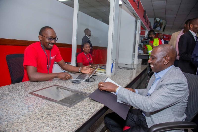 President William Ruto files KRA Returns at Times Tower on Friday, Maye 26, 2023.