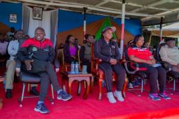 Pastor Dorcas Rigathi and Laikipia Couty Governor Joshua Irungu.