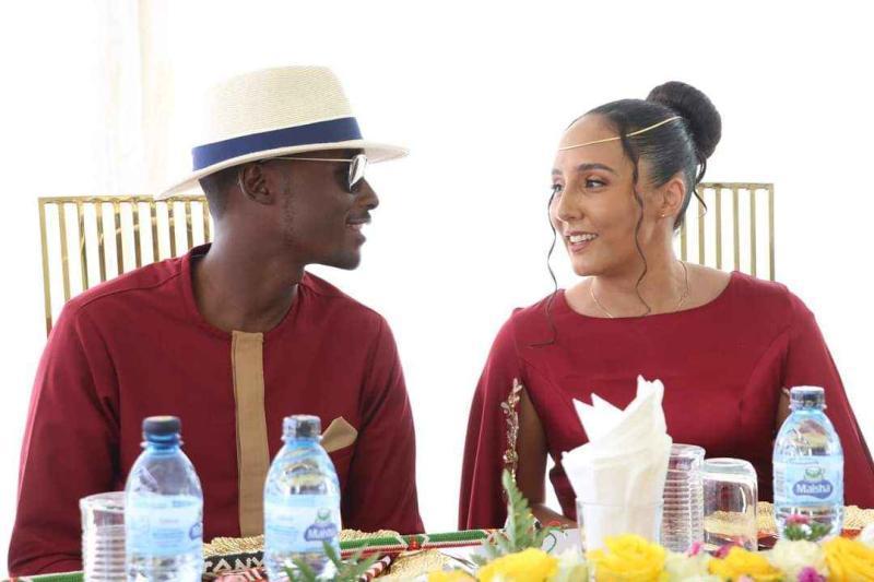 Gideon Moi's son Kigen Moi and Rebecca Chepchumba.