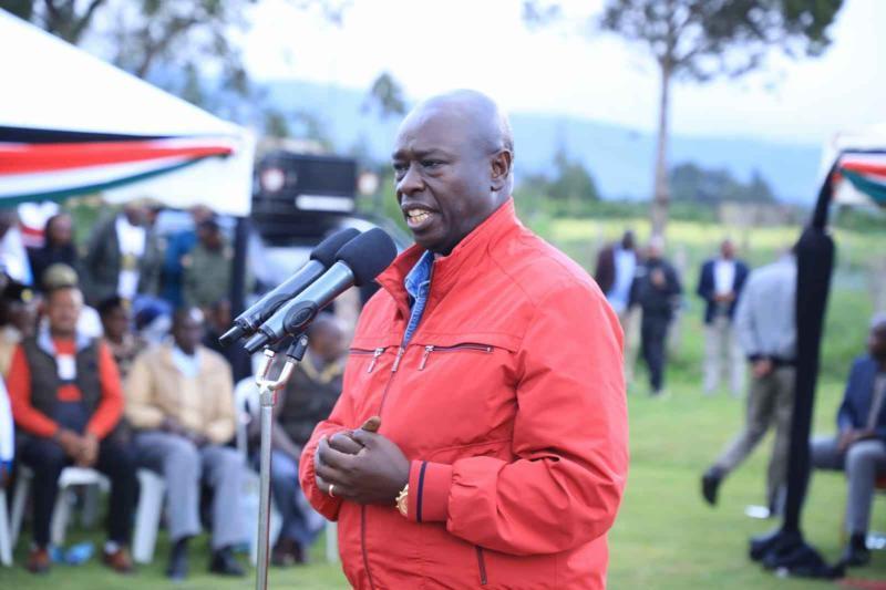 Deputy President Rigathi Gachagua in Nyandarua County.
