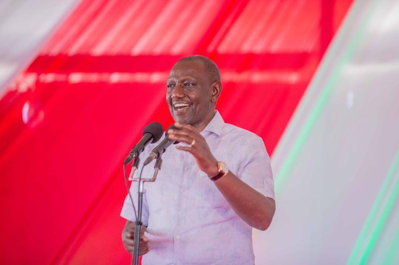President William Ruto addressing residents of Isiolo in an interdenominational service on Sunday, May 22, 2023.