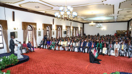 President William Ruto addressing the Kenya Kwanza Parliamentary group meeting on Tuesday, May 23, 2023.