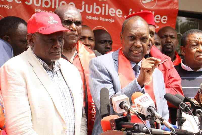 File image of Jeremiah Kioni and David Murathe.