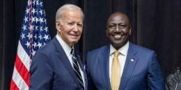 File image of President Ruto and US President Joe Biden.