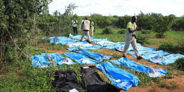 File image of Shakahola exhumed bodies.